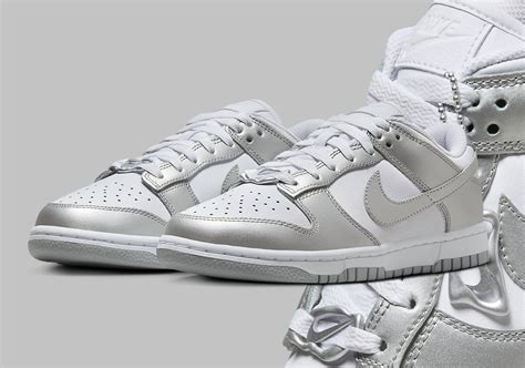 silver nike dunks|silver nike dunk low.